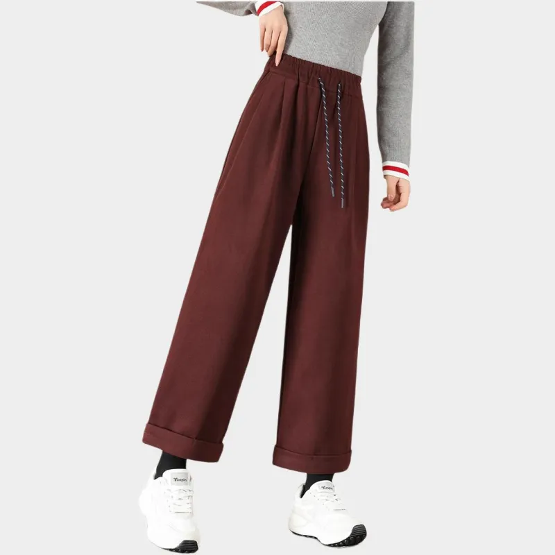 TERRE BLEUE Casual Pants Women's Red-5
