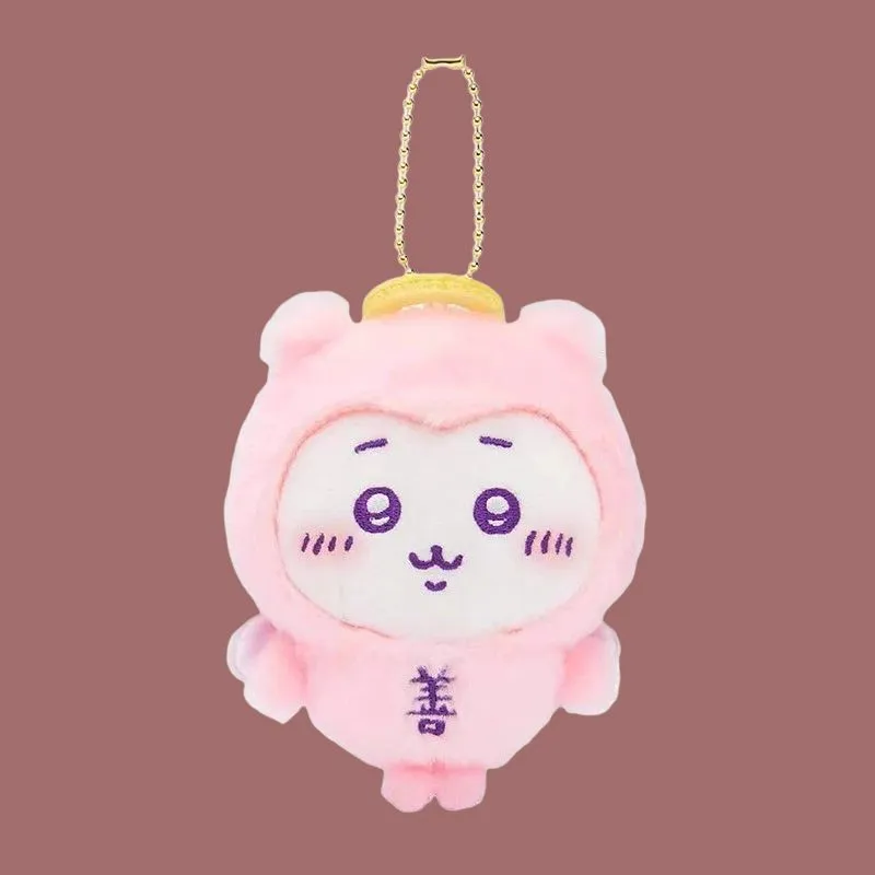 Chiikawa Good And Evil Collection Doll Keychain Plush Pendant 11cm High-3