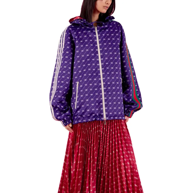 GUCCI X Adidas Reversible Jacket Red/Purple-3
