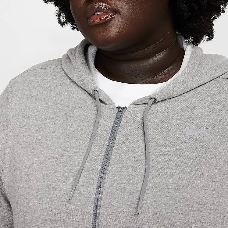 Nike Dri-FIT One Women's Full-Zip French Terry Hoodie Plus Size-3