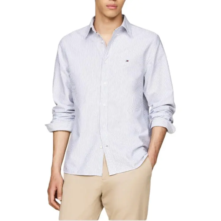 Tommy Hilfiger Heritage Stripe Regular Fit Oxford Shirt Shirt Men's White-1
