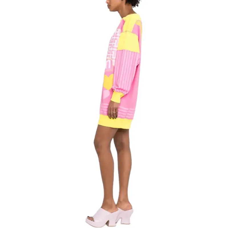 BALMAIN x Barbie Long Sleeved Dress Women's Multicolor-4