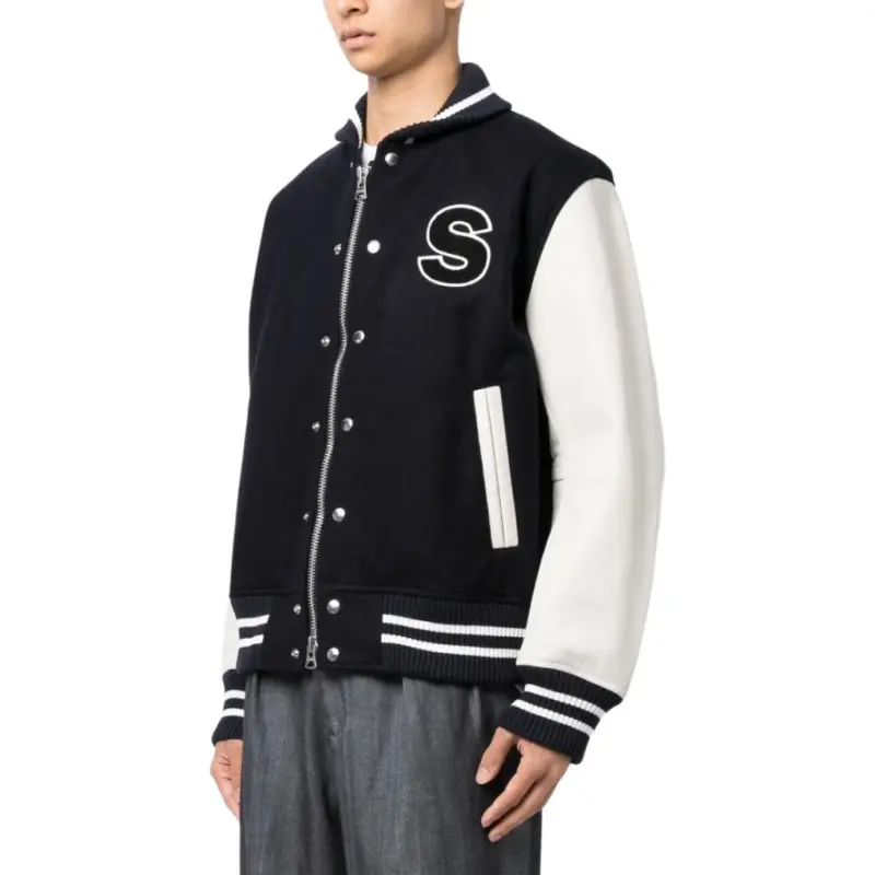 Sacai Interstellar Varsity Button-Up Jacket-3