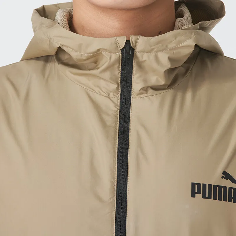 PUMA Casual Sportswear Men Set Brown Jacket+Black Pants-1