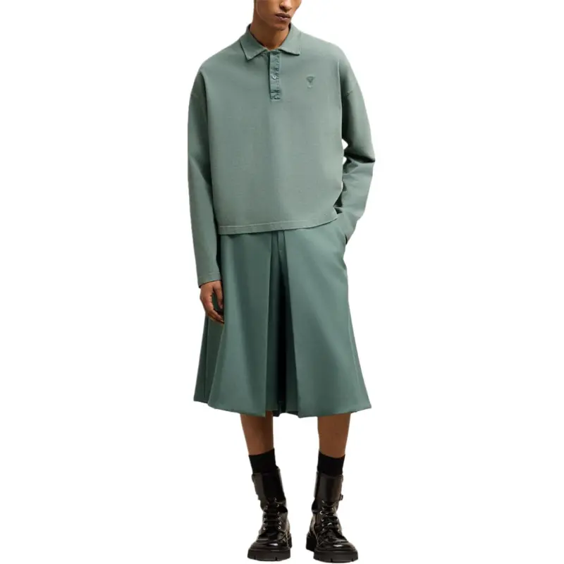 AMIPARIS Ami De Coeur Long sleeved Polo Shirt-4