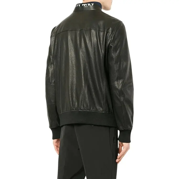 Valentino Leather Jackets Men Black-2