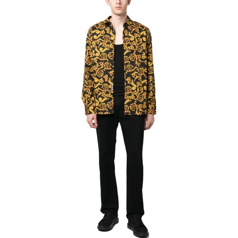 VERSACE JEANS COUTURE Baroque Printed Buttoned Shirt-4