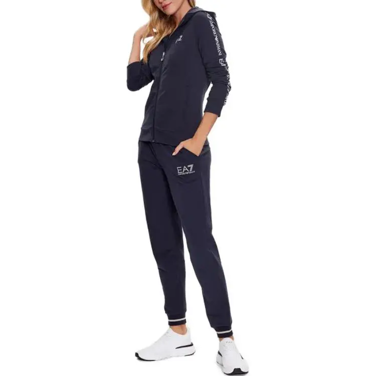 EMPORIO ARMANI Logo print Tapered Track Pants-2