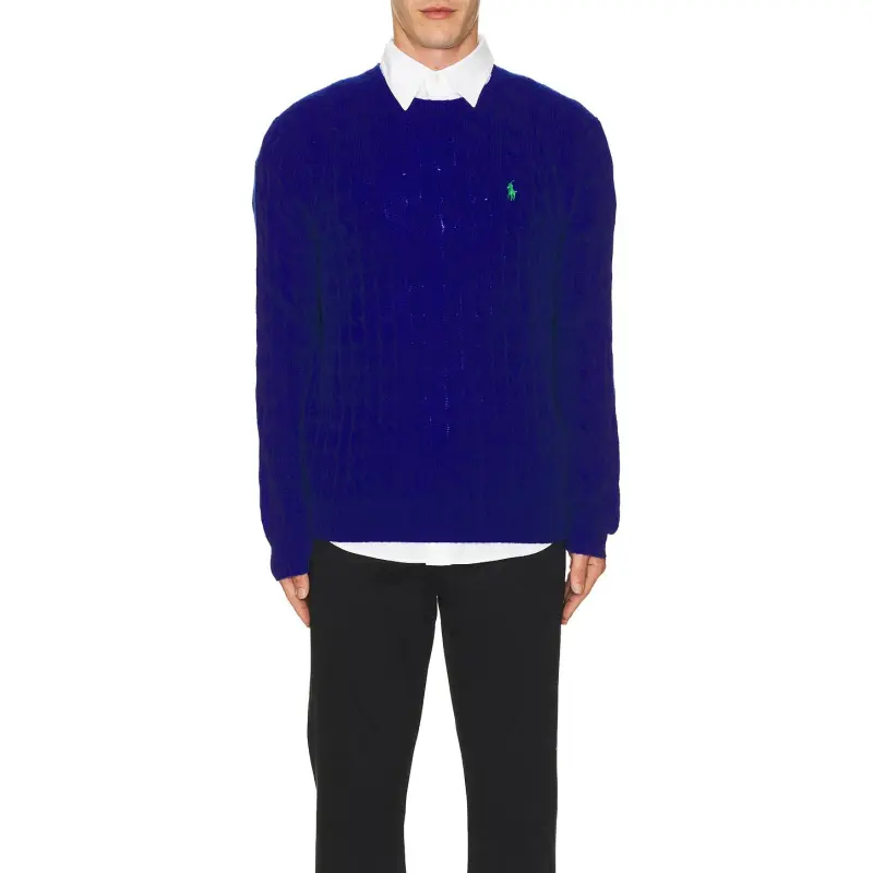 Polo Ralph Lauren Pony Embroidered Cable Knit Jumper-3