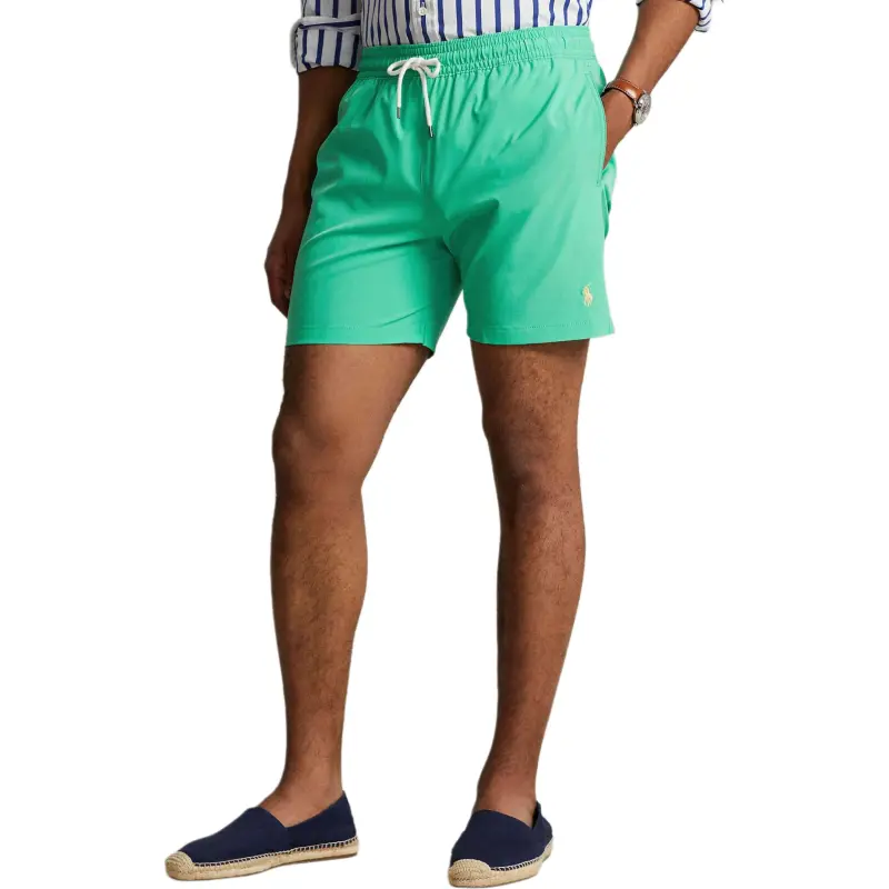 Polo Ralph Lauren Logo Embroidered Drawstring Swim Shorts-2