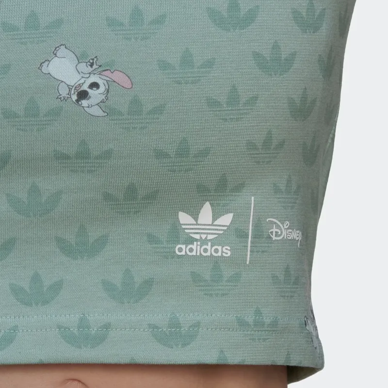 Adidas Originals x Disney Stitch SS22 T Shirt Women's Light Green-3