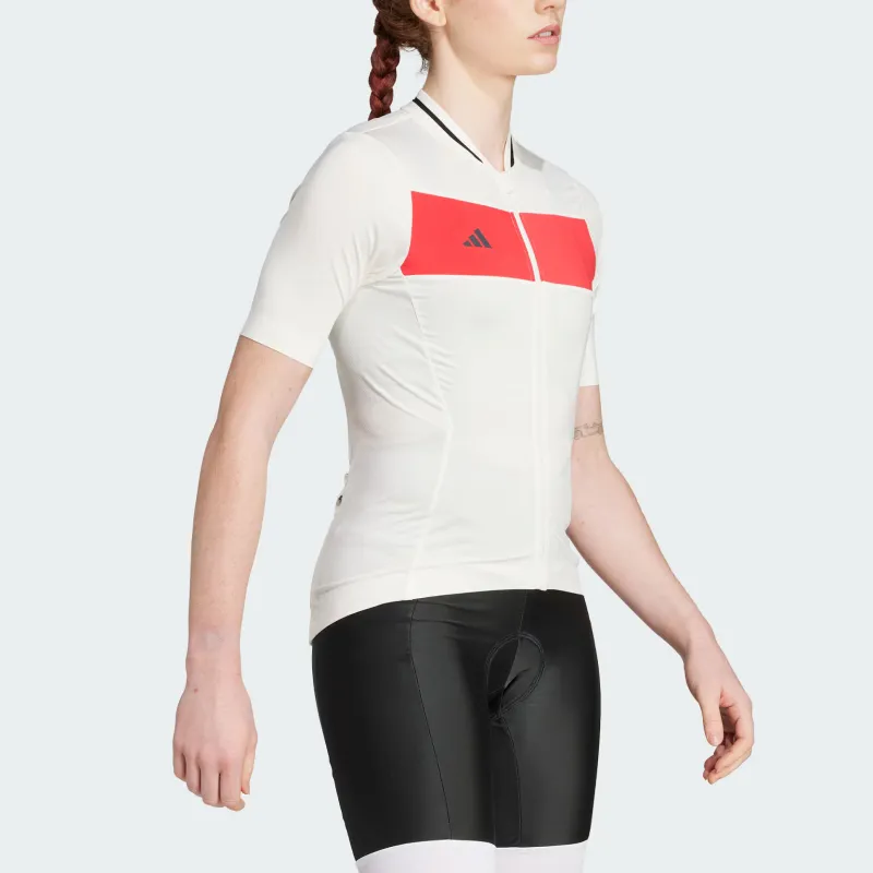 Adidas Heritage TEMPO LEGACY JERSEY Cycling Clothing Women's Pink White/Pure Gemstone Red-4