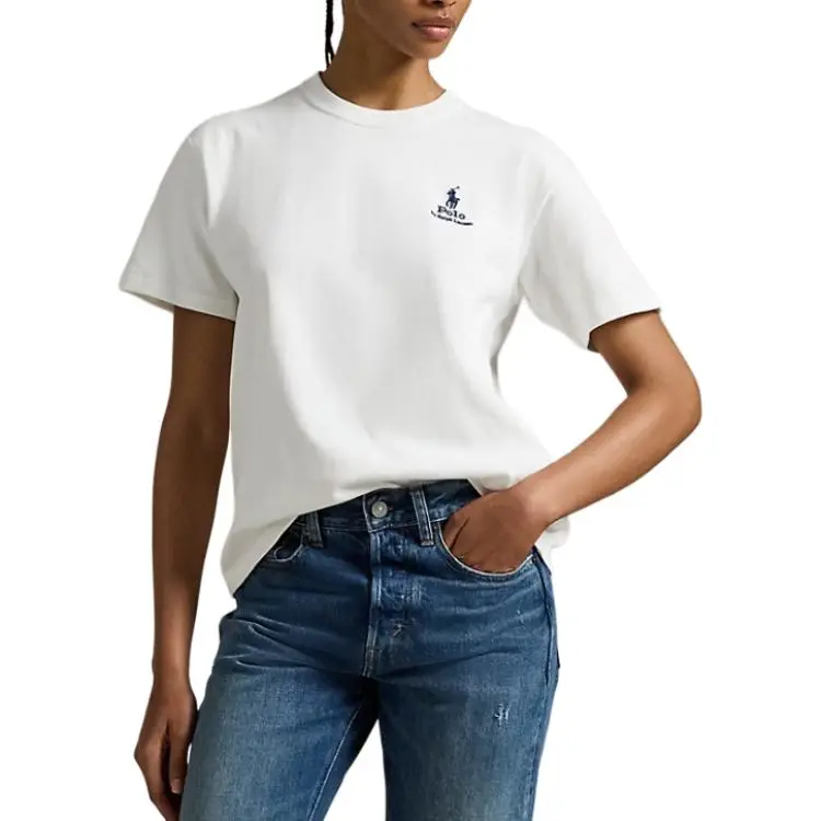 Polo Ralph Lauren Logo Embroidered Crewneck T Shirt-2