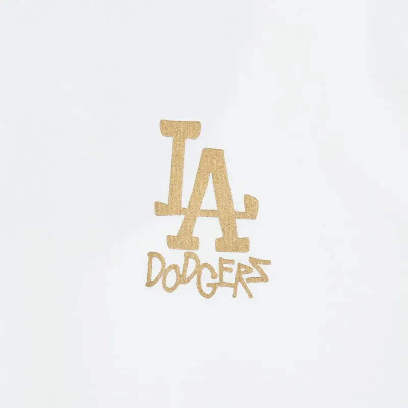 MLB Los Angeles Dodgers T Shirts Unisex Ecru-3