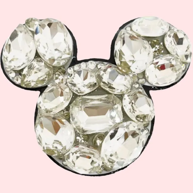 Disney Mickey Mouse Head, Crystal Badges-3