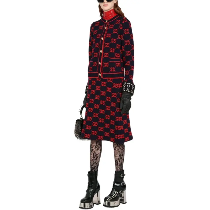 GUCCI Gg Jacquard Wool Bouclé Cardigan-3
