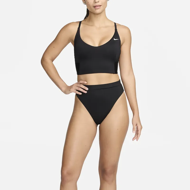 Nike Swim Women's V-Neck Midkini Top-2