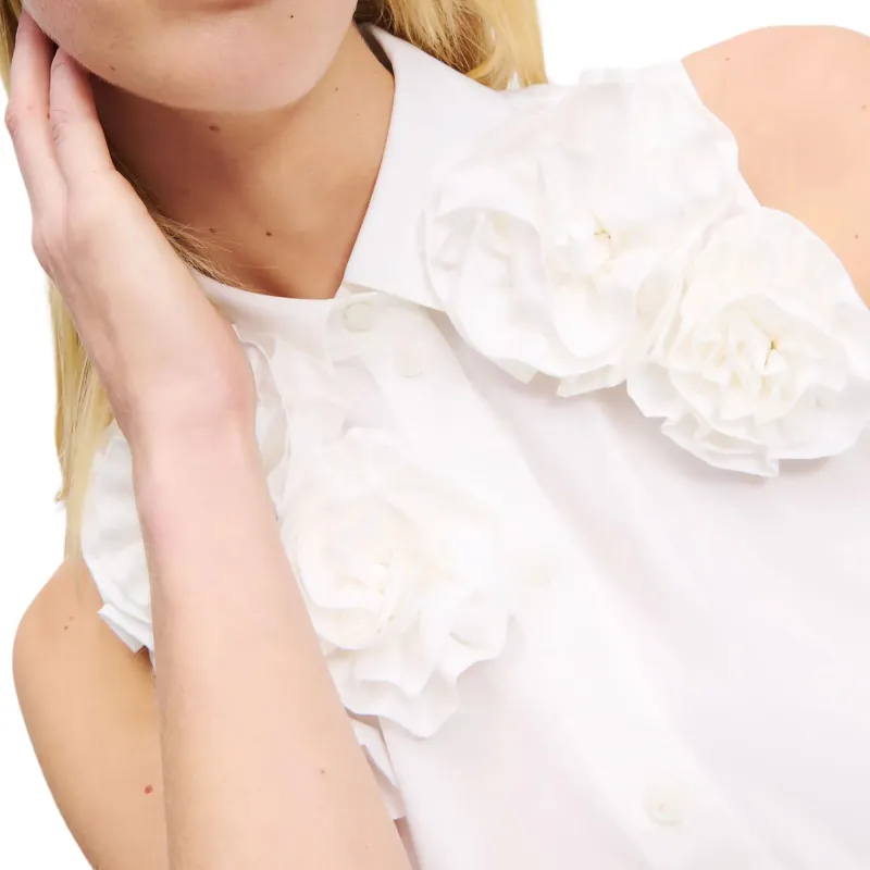 Karl Lagerfeld Floral Appliqué Maxi Dress-5