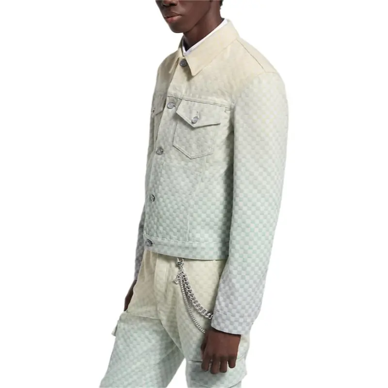 LOUIS VUITTON Damier Gradient Jacquard Denim Jacket-2