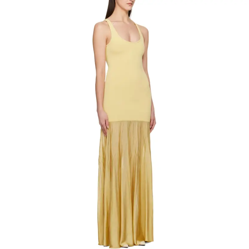 TOTEME Slip Dress Women's Soft Yellow-2