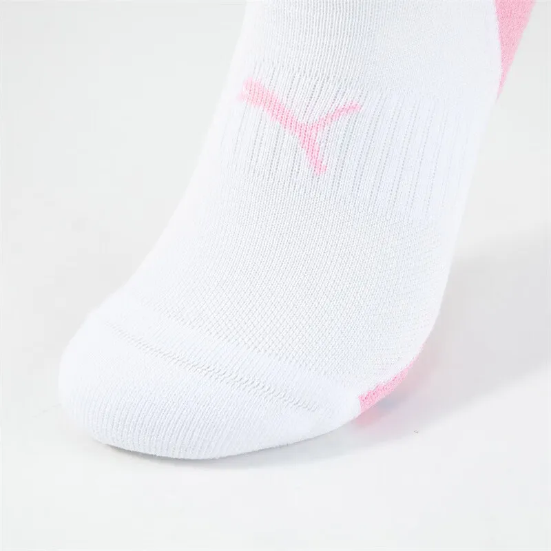 PUMA Mid Calf Socks Unisex 1 Pack White Pink-3