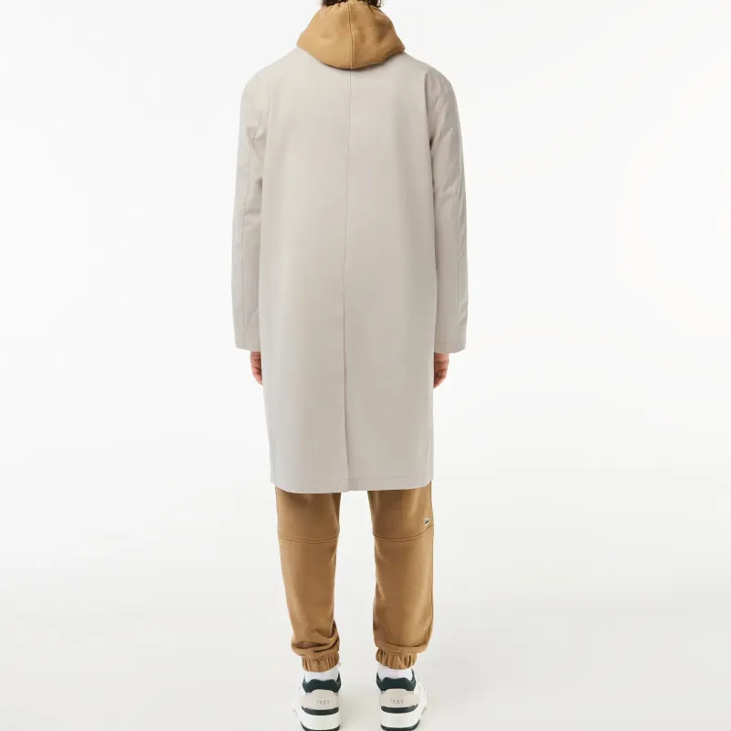 LACOSTE Trench Coats Men Gray-3