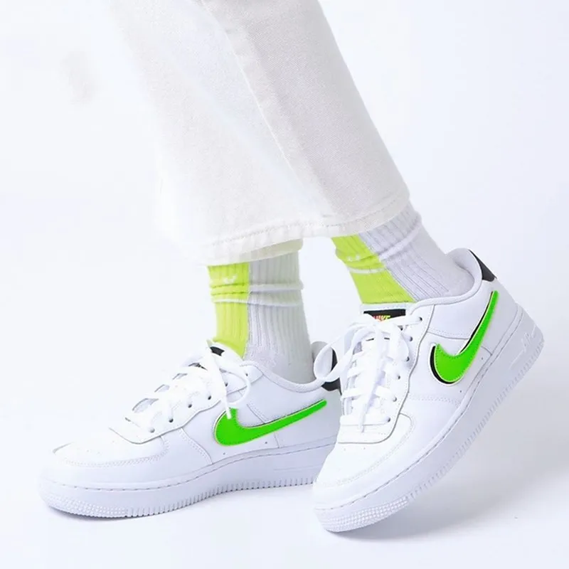 Nike Air Force 1 Low Removable Swoosh White Green Strike GS-4