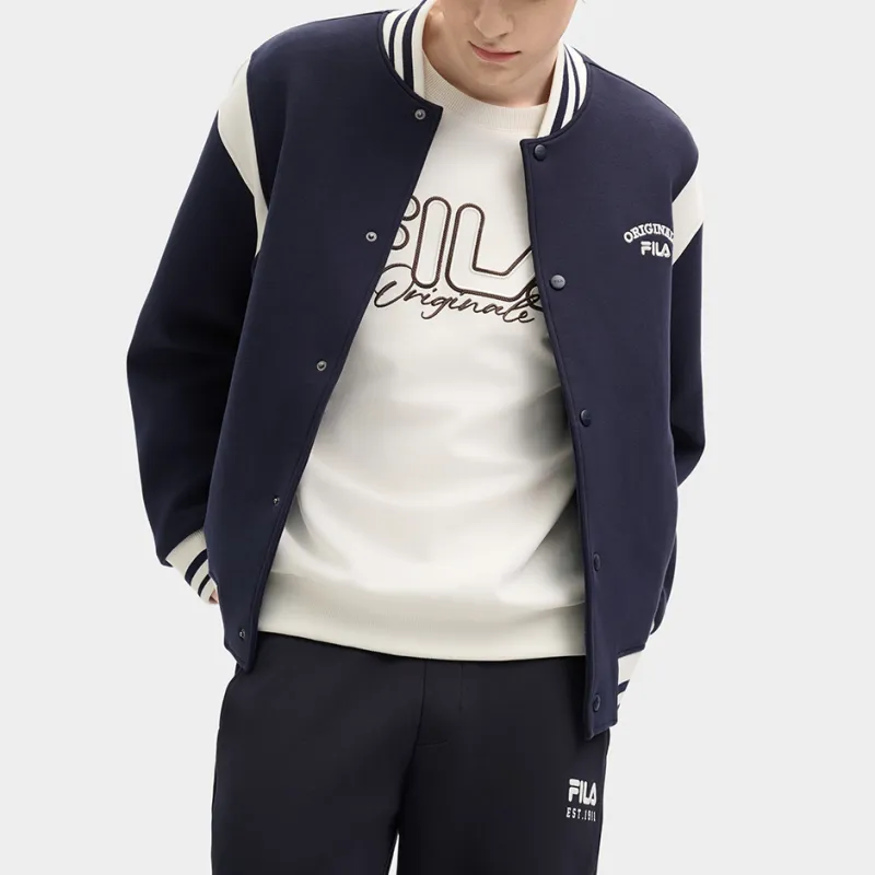 FILA ORIGINALE Baseball Jacket Men's Mirage Blue-5