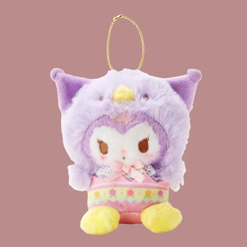 Sanrio Easter Chick Collection Kuromi Gudgie Dolls Plush Pendant 13cm High-3