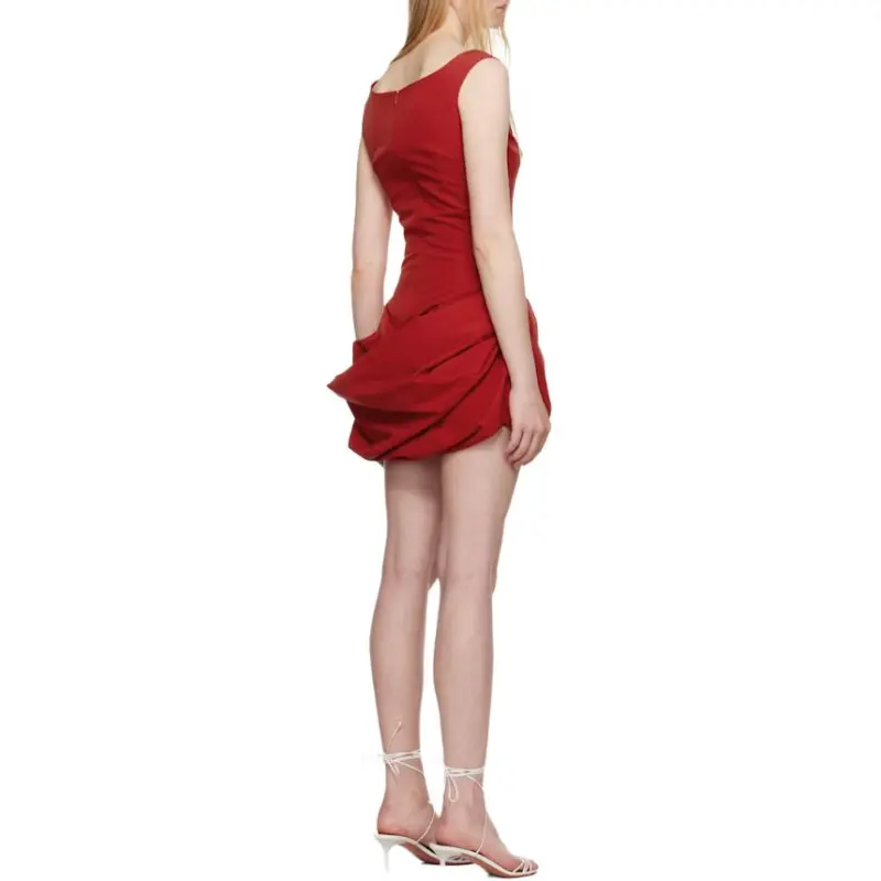 Magda Butrym Round neck Ruched Mini Dress-1