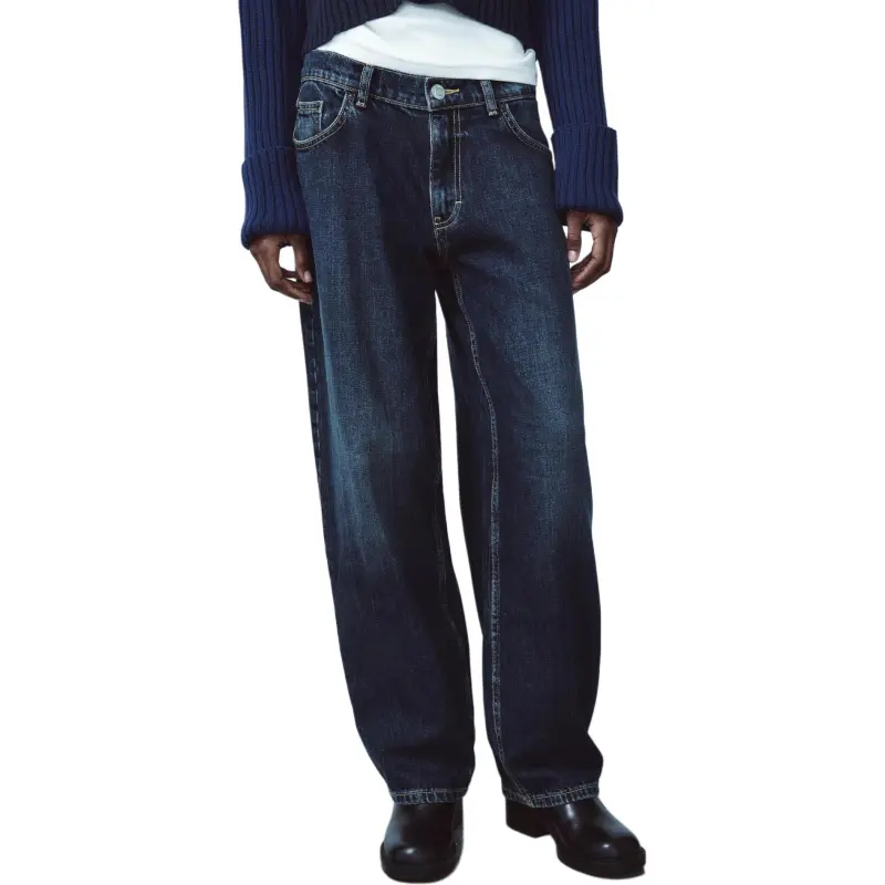 ZARA Trf Jeans Women's Marine Blue-5