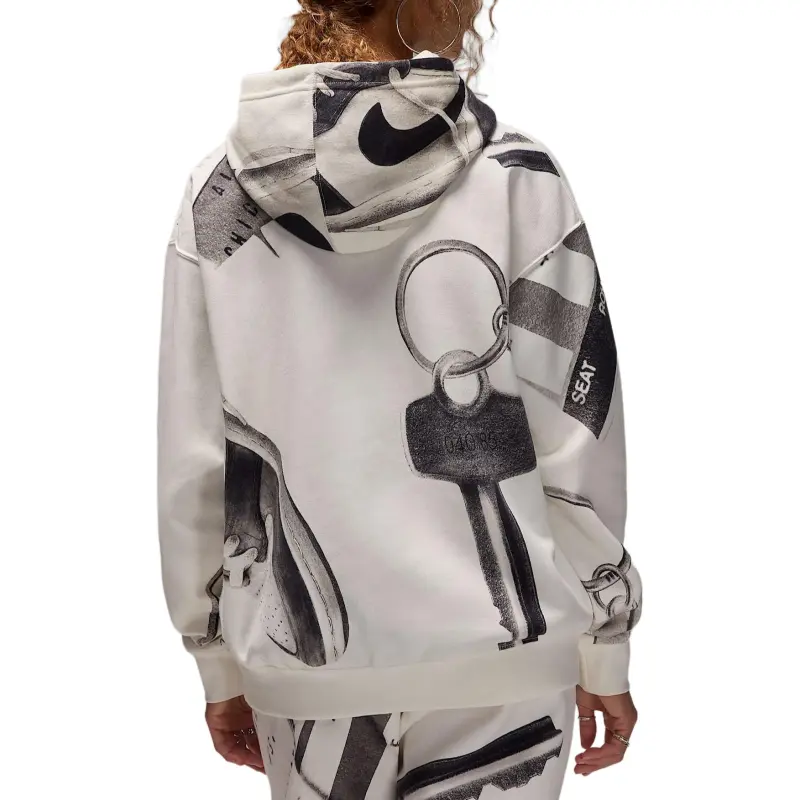 JORDAN Brooklyn Fleece Women's Printed Pullover Hoodie-1