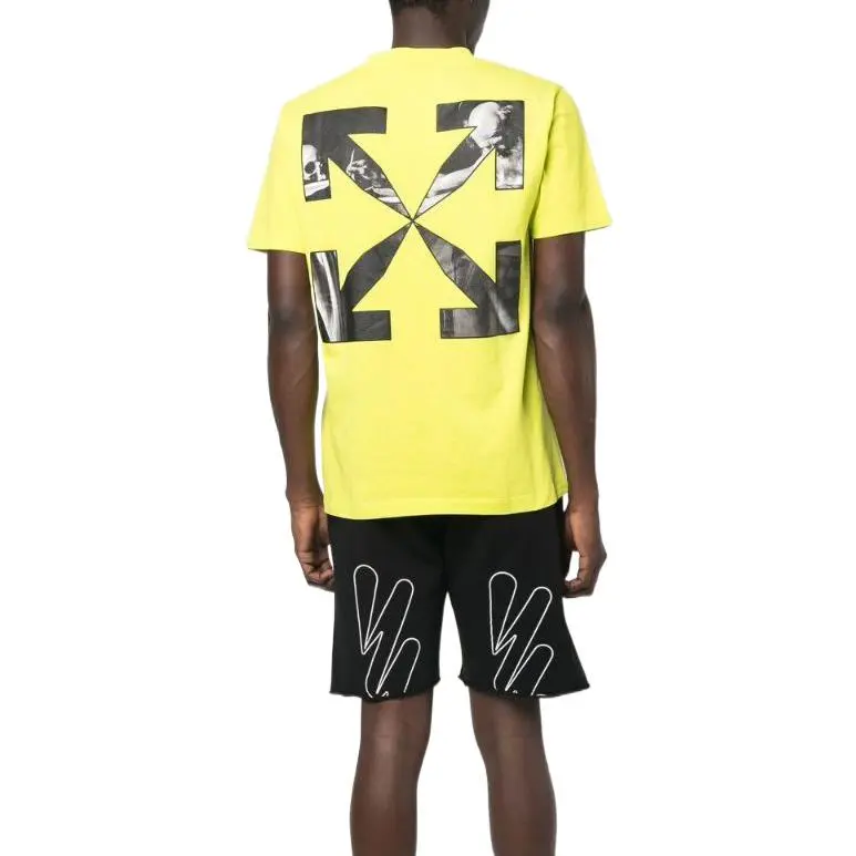 OFF WHITE T Shirts Men Yellow-2