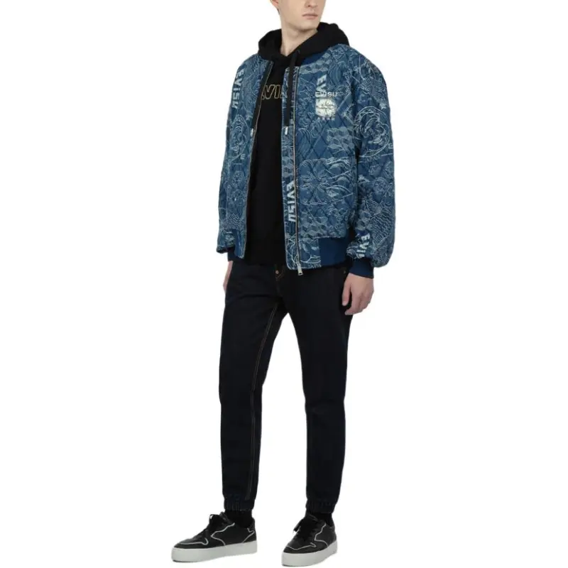EVISU Jackets Men Blue-3