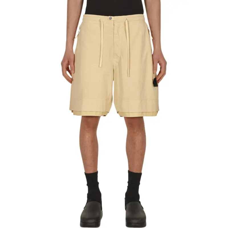 STONE ISLAND Casual Shorts Men Khaki-2