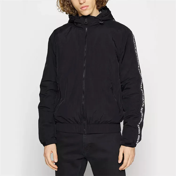 VERSACE JEANS COUTURE Logo tape Hooded Jacket-1