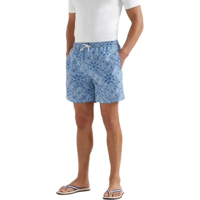 Brunello Cucinelli Paisley Printed Drawstring Swim Shorts-1