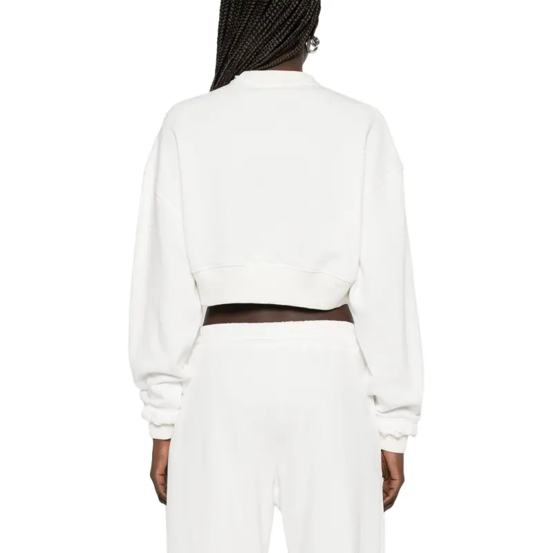 Alexander McQueen Logo Detailed Cropped Sweatshirt-2