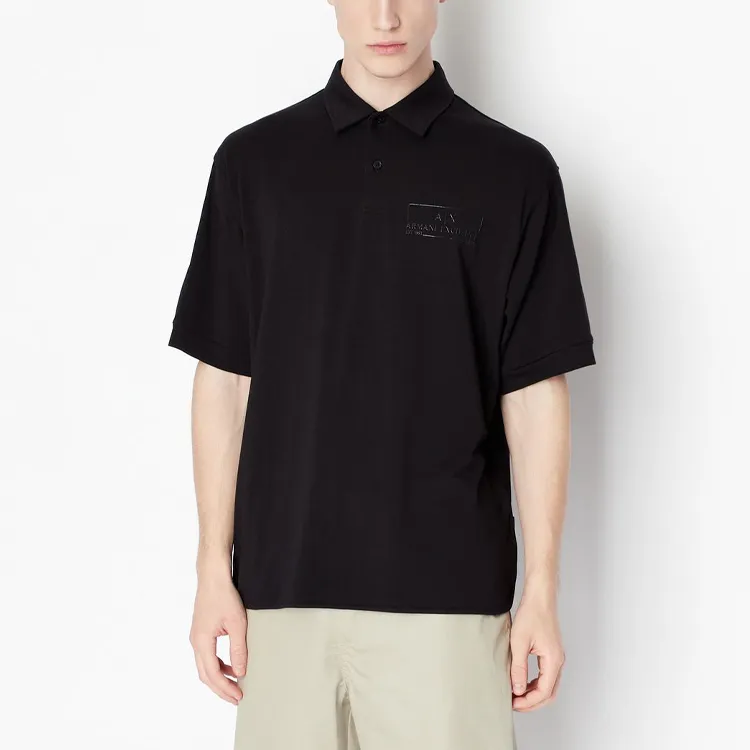 ARMANI EXCHANGE Polo Shirts Men Black-2
