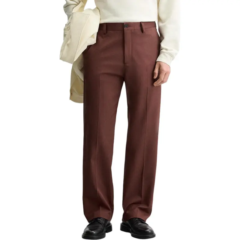 ZARA SS25 Casual Pants Men's Brick Red-3