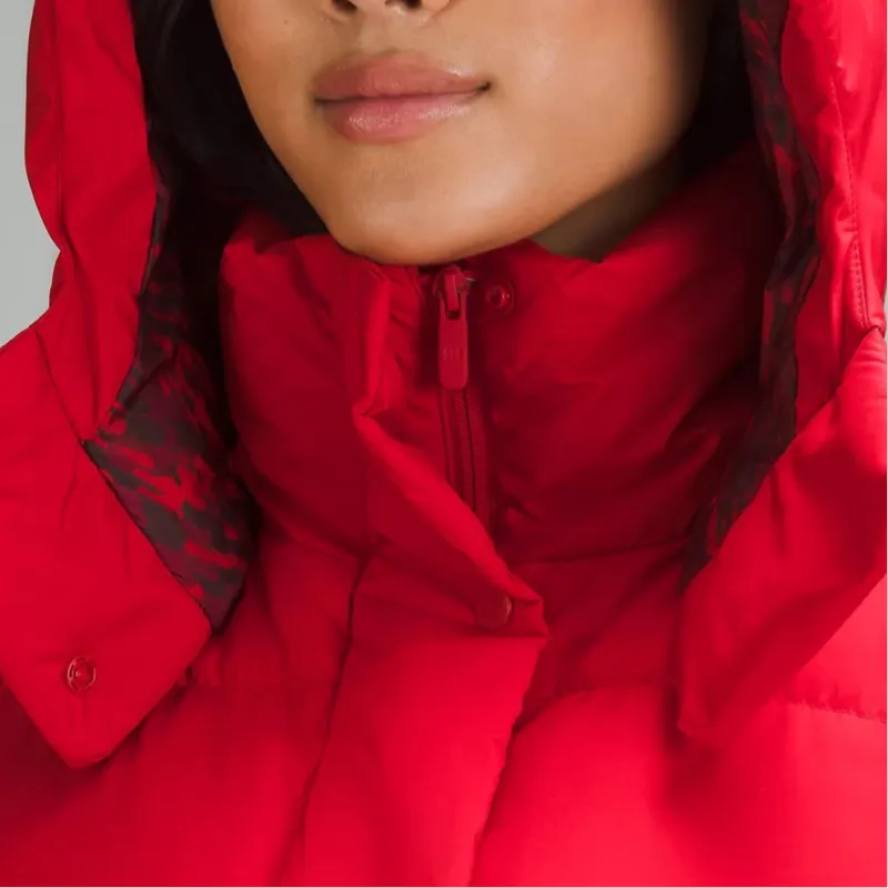 Lululemon Wunder Puff Series Down Jacket Women's Dark Red-2