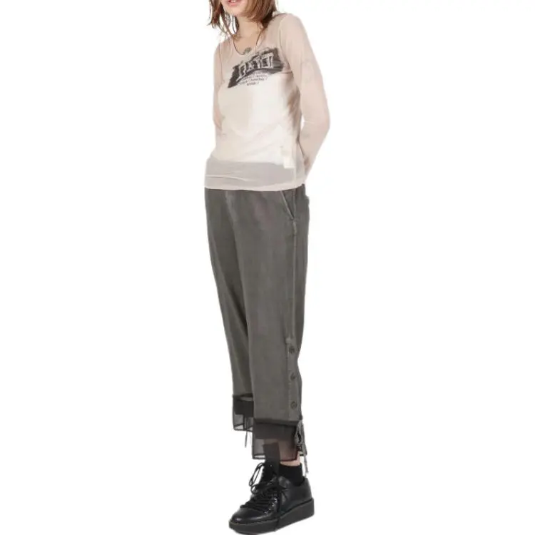 Yohji Yamamoto T Shirt Women's Light Umber-3