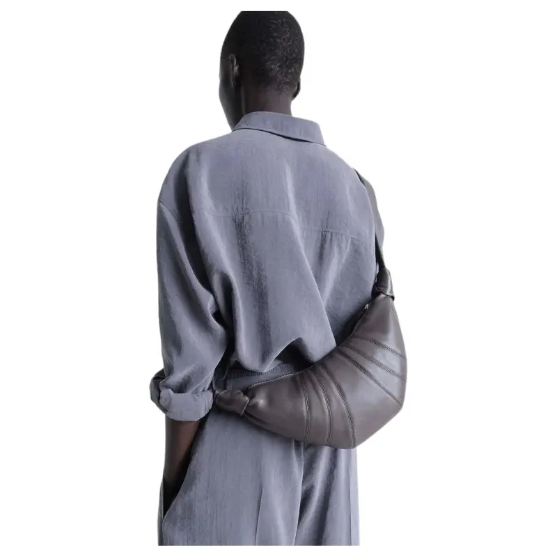Lemaire Cow Leather Croissant Bag Shoulder Bag Small Size Women's Brown-4