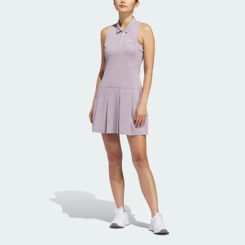 Adidas Ultimate365 Tour Pleated Dress Sleeveless Dress Women's Light Purple-4