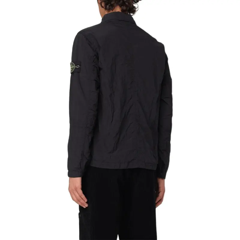 STONE ISLAND Compass Patch Zipped Overshirt-4