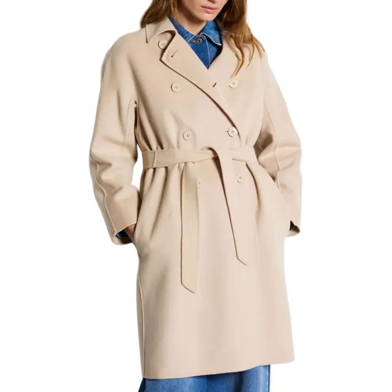 WEEKEND MaxMara Avenue Double Breasted Belted Coat-2
