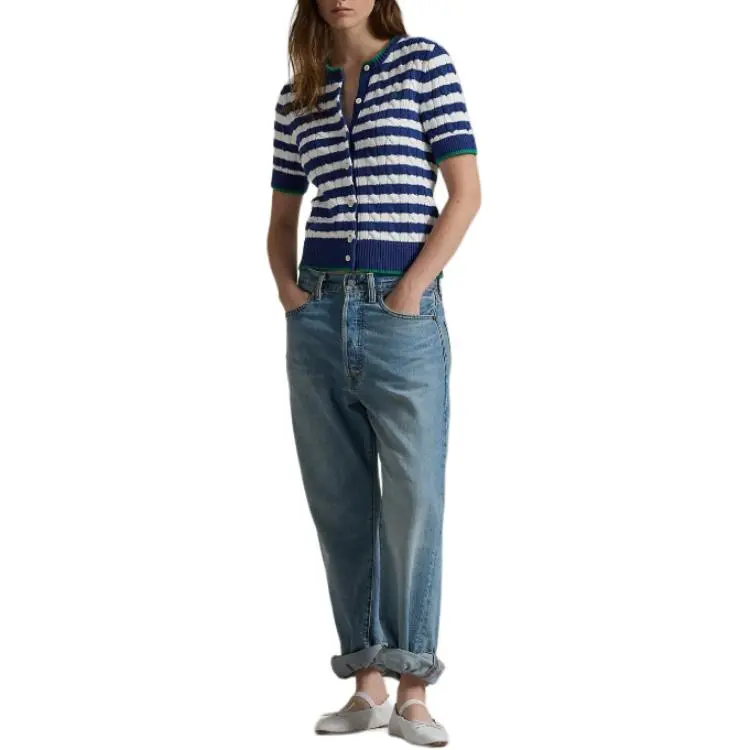 Polo Ralph Lauren Striped Cable knit Cardigan-4