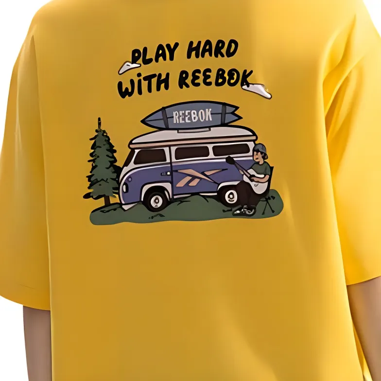 Reebok T Shirt Unisex Light Yellow-2