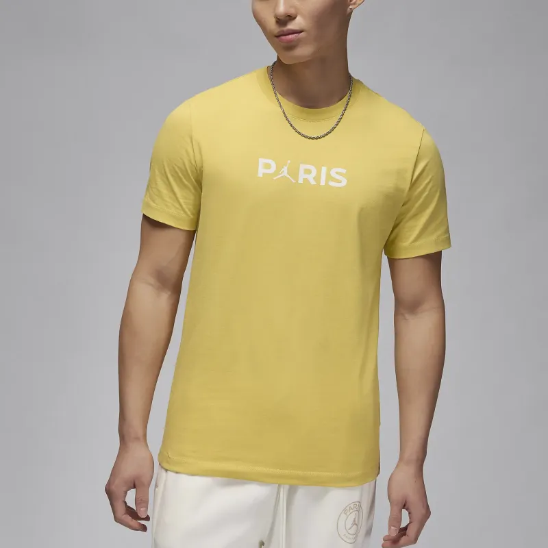 Jordan x PSG SS24 T-Shirt Men's Yellow-3