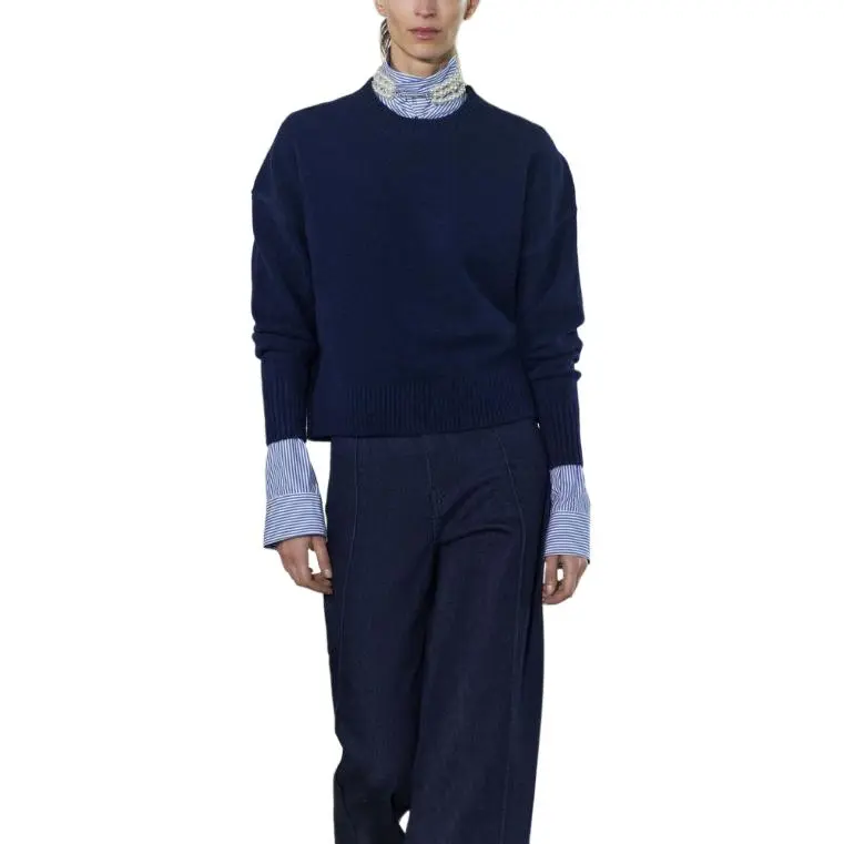 ZARA Sweater Women's Marine Blue-2